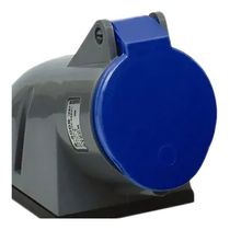 Tomada Sobrepor Fêmea 3 Polos + Neutro + Terra 16A 240V Azul S5009 Steck