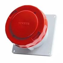 Tomada Industrial Não Metálica Embutir 3 Polos + Terra 63A 380440V Vermelha SN4546 Steck