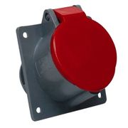 Tomada Embutir Fêmea 3 Polos + Terra 16A 440V Vermelho S4046W Steck