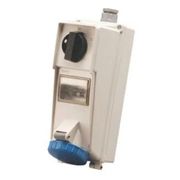 Tomada Sobrepor Fêmea 3 Polos + Terra 16A 240V Azul Com Bloqueio Mecânico SS4009B Steck