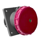 Tomada Embutir 3 Polos + Neutro + Terra 16A 440V Vermelho IP44 SN5046 Steck