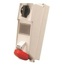 Tomada Sobrepor Fêmea 3 Polos + Terra 16A 440V Vermelho Com Bloqueio Mecanico IP67 SS4006D Steck