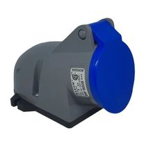 Tomada Sobrepor 3 Polos + Terra 16A 240V Azul SN4009 Steck