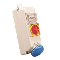 Tomada Sobrepor Fêmea 3 Polos + Terra 63A 240V Azul Com Bloqueio Mecanico S4509DJ Steck