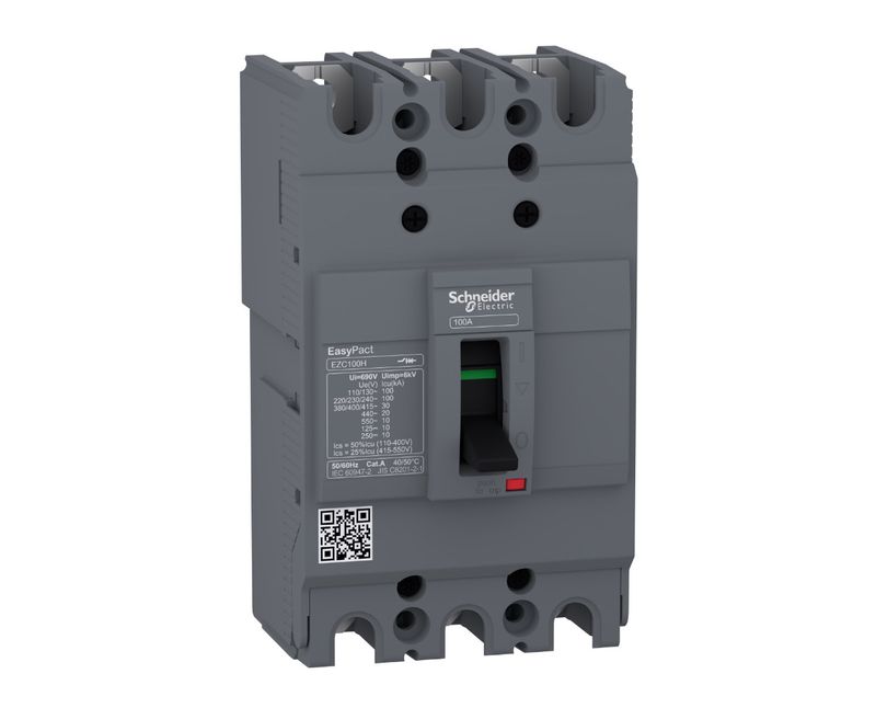 Disjuntor Caixa Moldada Tripolar 440V 40A Schneider - Dimensional