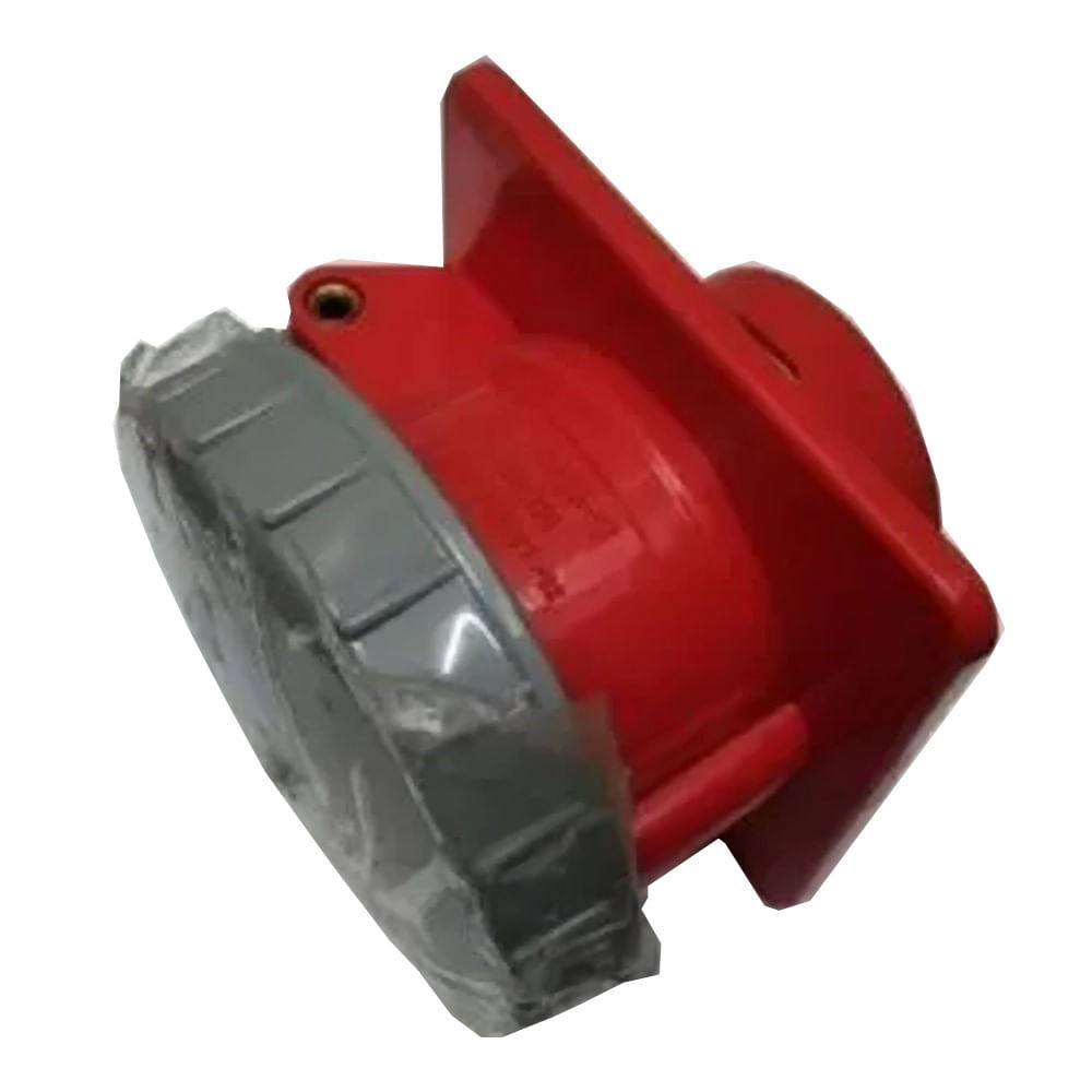 Tomada Embutir Fêmea 3 Polos + Terra 32A 440V Vermelho S4246W