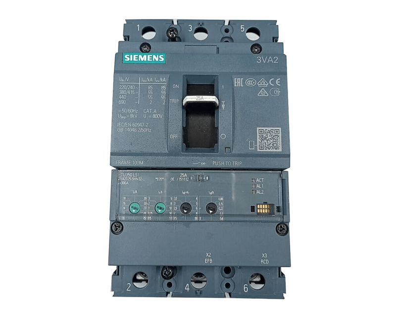 Disjuntor Caixa Moldada Tripolar Termomagnético 415V 80A 36KA