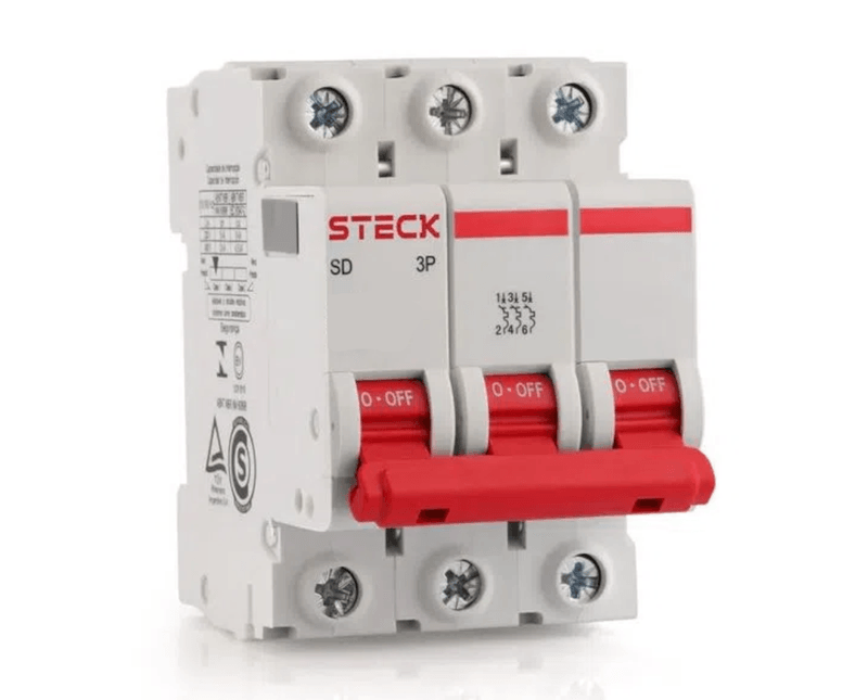 Disjuntor Tripolar 40A Mini 3KA 230/400VCA C SDD63C40 Steck