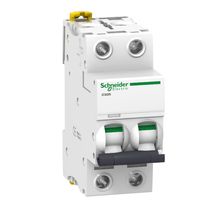 Disjuntor Mini Bipolar 2A 440VCA D 25KA Acti9 A9F75202 Schneider