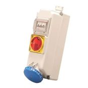 Tomada Industrial Não Metálica Sobrepor Fêmea 3 Polos + Terra 63A 380440V Com Bloqueio Mecanico S4506DJ Steck