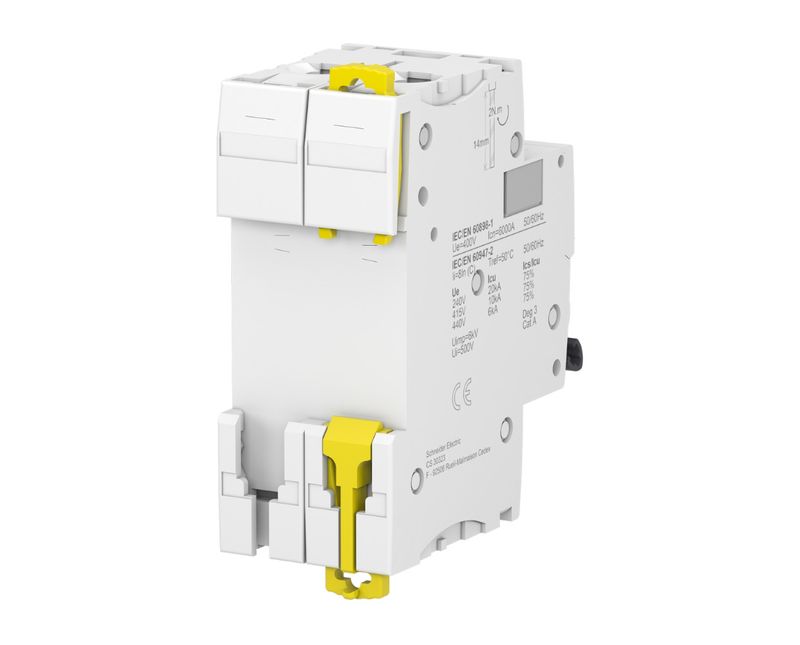 Disjuntor Mini Bipolar 2A 230/400VCA Curva D 10KA A9F85202 Schneider