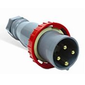 Plugue Industrial Sobrepor Macho 3 Polos + Neutro + Terra 63A 380-440V Vermelho S5576 Steck