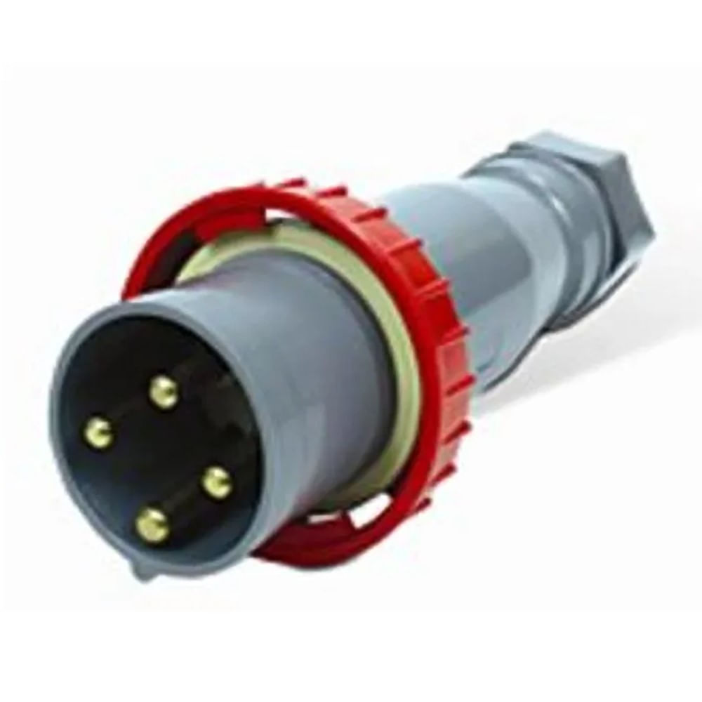 Plugue Industrial Sobrepor Macho 3 Polos + Neutro + Terra 63A 380