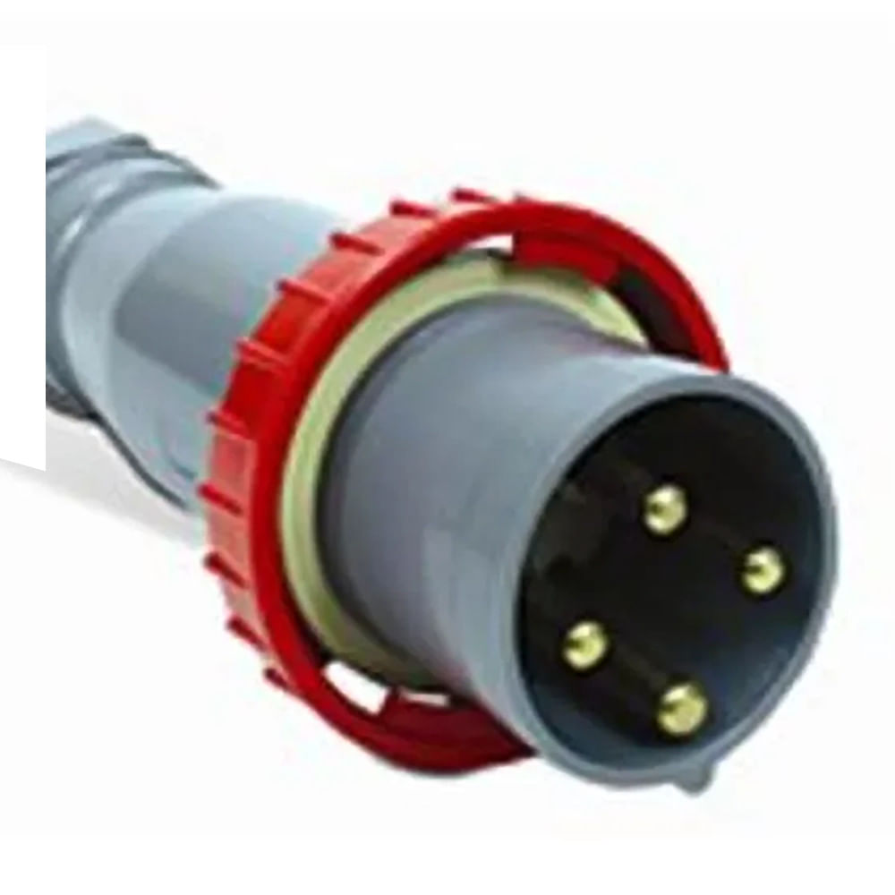 Plugue Industrial Sobrepor Macho 3 Polos + Neutro + Terra 63A 380-440V ...