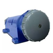 Tomada Sobrepor Fêmea 2 Polos + Terra 63A 440V Vermelho IP67 Com Tampa S3509 Steck