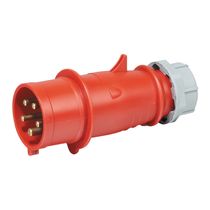 Plugue Industrial Macho 5 Polos 16A 380 440V Vermelho Ip44 PIW16P5H6E53 WEG