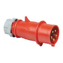 Plugue Industrial Macho 5 Polos 16A 380 440V Vermelho Ip44 PIW16P5H6E53 WEG
