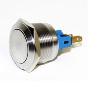 Botão Cogumelo Prata 16Mm 250V 1NA AV16FA Metaltex