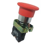 Botão Emergência 22Mm Com Cogumelo 30Mm Vermelho 1NF M20AXRR1B Metaltex