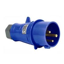 Plugue Energia Industrial Macho 2 Polos + Terra 32 A 220/240 V Azul S3276 Steck