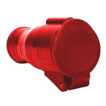 Tomada Industrial Não Metálica Extensão (Movel/Acoplamento) Fêmea 3 Polos + Terra 32 A 380/440 V Vermelha S4256 Steck