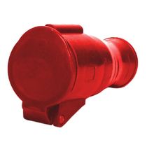 Tomada Industrial Não Metálica Extensão (Movel/Acoplamento) Fêmea 3 Polos + Terra 32 A 380/440 V Vermelha S4256 Steck