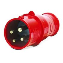 Plugue Industrial Sobrepor Macho 3 Polos + Terra 32A 380-440V Vermelho S4273W Steck