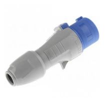 Plugue Industrial Sobrepor Macho 3 Polos + Terra 16A 200-250V Azul 555125 Cemar Legrand