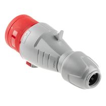Plugue Industrial Mov Macho Pa 3 Polos + Neutro + Terra 32A 415V Vermelho P17TEMPRA Cemar Legrand