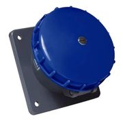 Tomada Industrial Não Metálica Embutir Fêmea 2 Polos + Terra 16A 220250V Azul 6H N3046W Steck