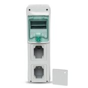 Unidade Combinada Termoplastico 5 Modulos 16 32A Branco QUA0502 Steck