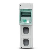 Unidade Combinada Termoplastico 5 Modulos 16 32A Branco QUA0502 Steck