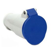 Tomada Acoplado Fêmea 2 Polos + Terra 16A 250V Azul 6H IP67 N3056W Steck