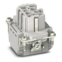 Porta Contato Femea 6 Polos + Terra 16A HCB06IPTF Phoenix Contact