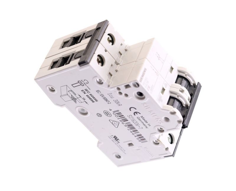 Disjuntor Mini Bipolar 10A 440VCC Curva C 10KA 5SY52107 Siemens