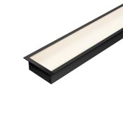 Perfil Alu Embutir Preto Reto 23X10Mm 2M 7018119 Ledvance