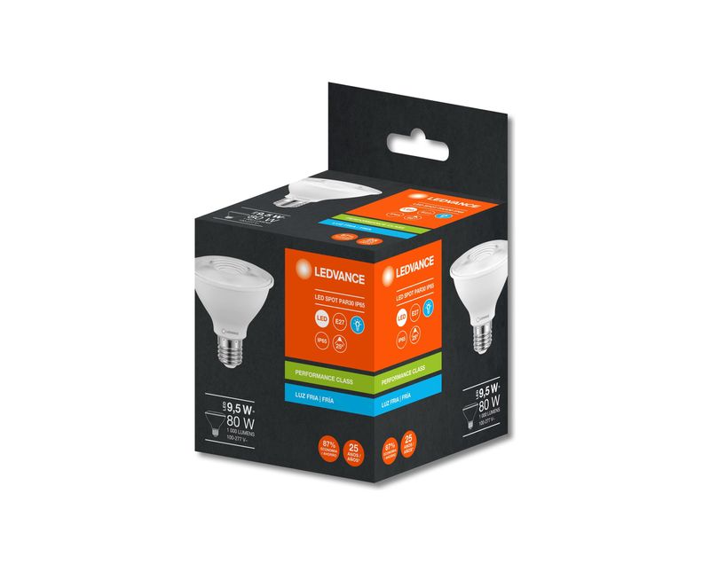 Lampada-LED-Par30-Ip65-E27-9.5W-6500K-1000Lmbiv-G4-7019674-Ledvance | Dimensional - Embalagem do produto