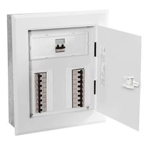 Quadro Distribuição Aço Branco Embutir 16 Disjuntor 117X442X560mm Com Barramento 904421BRN Legrand