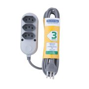 Extensao Eletrica Multipla 250V 10A 3 Tom 2P+T 3M 57504020 Tramontina Eletrica