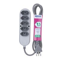 Extensao Eletrica Multipla 250V 10A 5X 2P+T 1,5M 57504029 Tramontina Eletrica