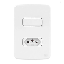 Conj Inter 1 Tec Simp 2P+T 20A Tom 1 Tom 20A 4X2" Br 13272579 Weg