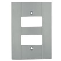 Placa 2 Post Horiz Sep 4X2" Cz/Esc Plastibox 57252015 Tramontina Eletrica