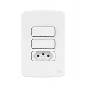 Conj Inter 1 Tec Simp+1 Par 2P+T Tom 1 Tom 10A 4X2" Br 13272578 Weg