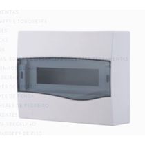 Quadro Distribuição Termoplástica Branco Sobrepor 12 Disjuntor 56300023 Tramontina Eletrica