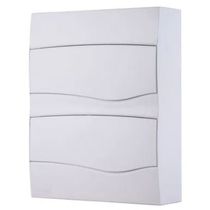 Quadro Distribuição Termoplástica Branco Sobrepor 24 Disjuntor 56300075 Tramontina Eletrica