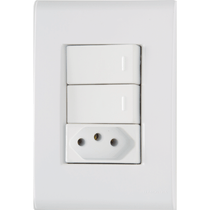 Conj Inter 2 Tec Simp Tom 2P+T 10A 4X2 Br 57170073 Tramontina Eletrica