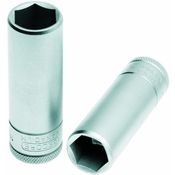 Soquete Sextavado E= 1/2" Longa Aço Cromo Vanádio 1/2" X82Mm 19L12 Gedore