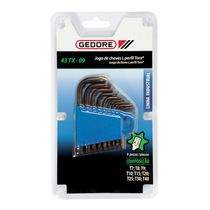 Chave L Jogo 15 Peças Torx T6-T60 43TX15 Gedore