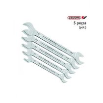 Chave Fixa Jogo 5 Peças Aço Cromo Vanádio 1/4-3/4" 65P Gedore