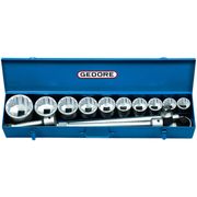 Soquete Jogo 1" Estrela 1.7/16-3.1/8" 14 Peças D21EPU1716318 Gedore